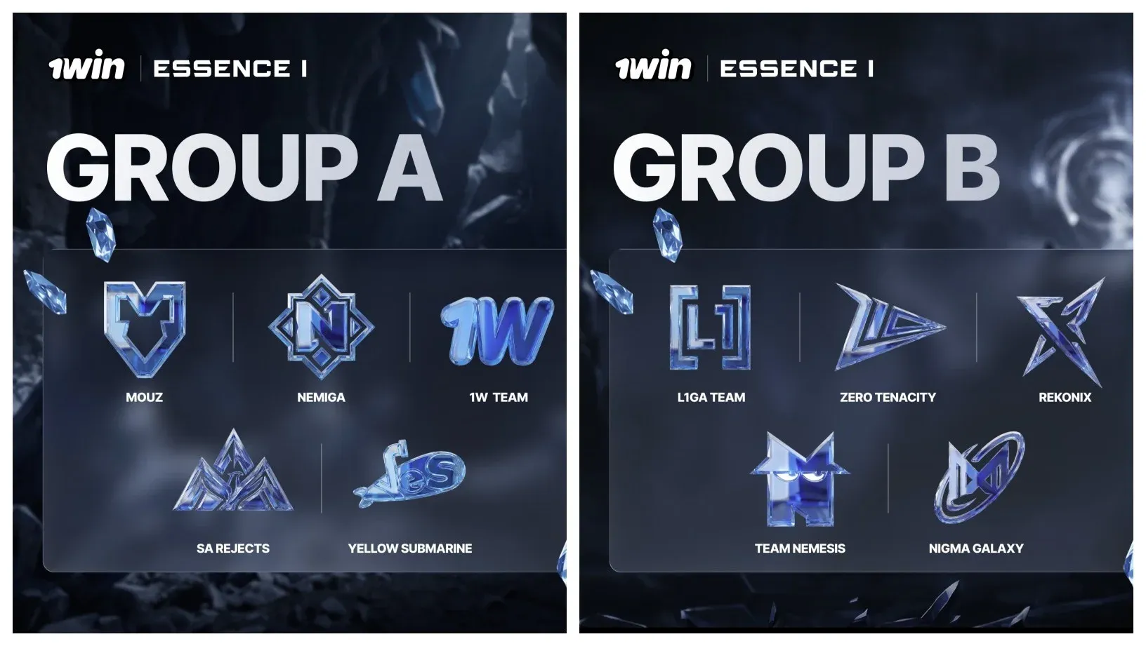 Team Nemesis has been drawn into Group B of the tournament and starts playing soon.