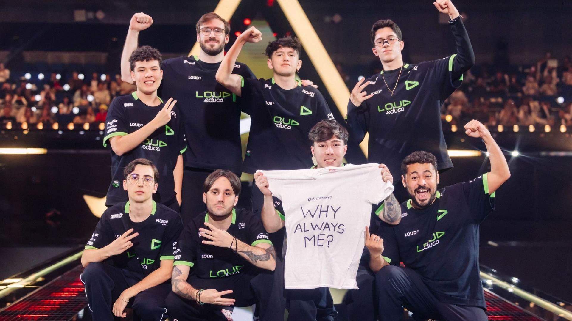 LOUD at the VALORANT Champions 2026 (Photo by Colin Young-Wolff/Riot Games)