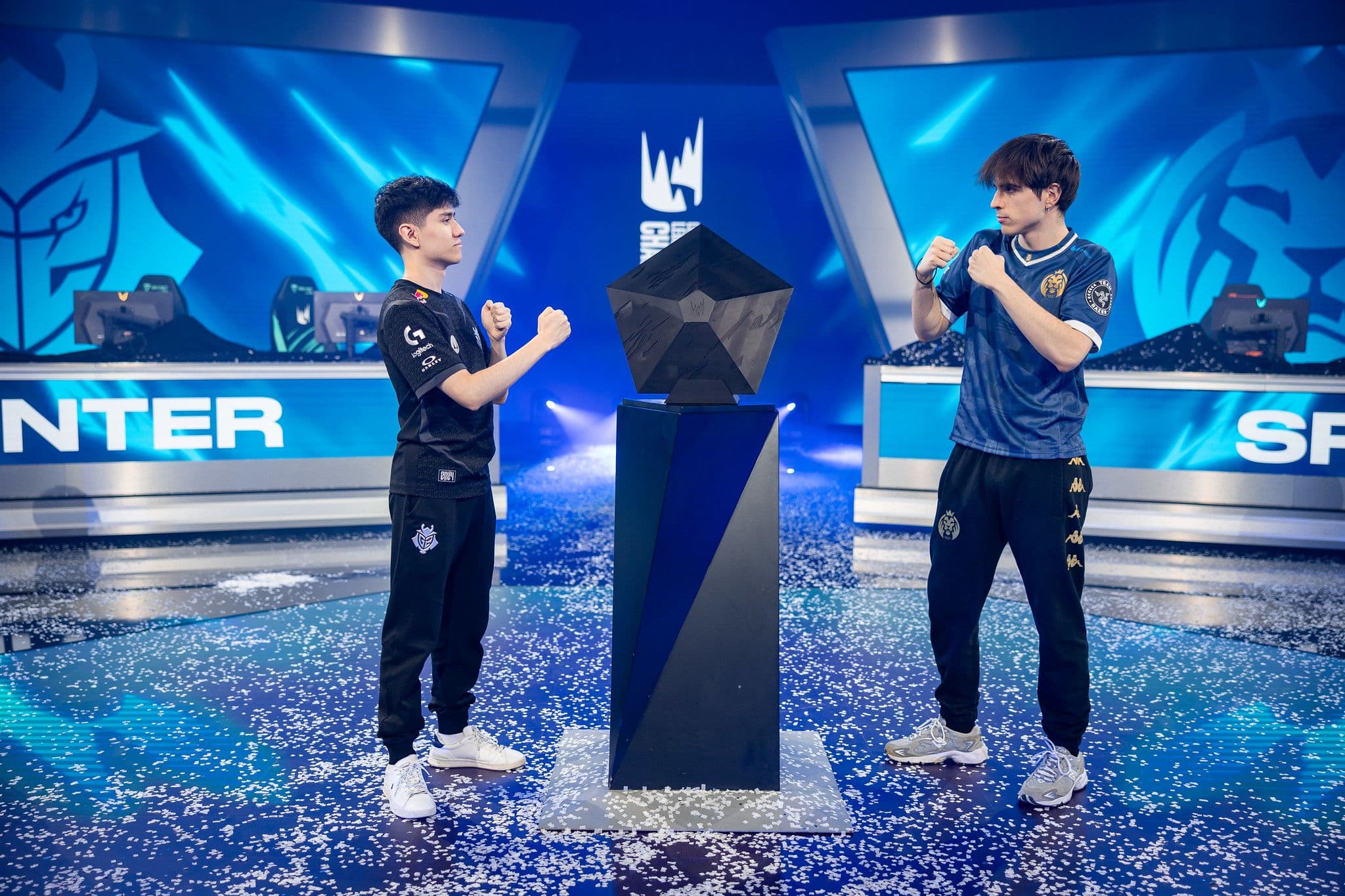 Yike vs Elyoya is one of the longest-standing rivalries in the LEC. (Credit: Michal Konkol/Riot Games)