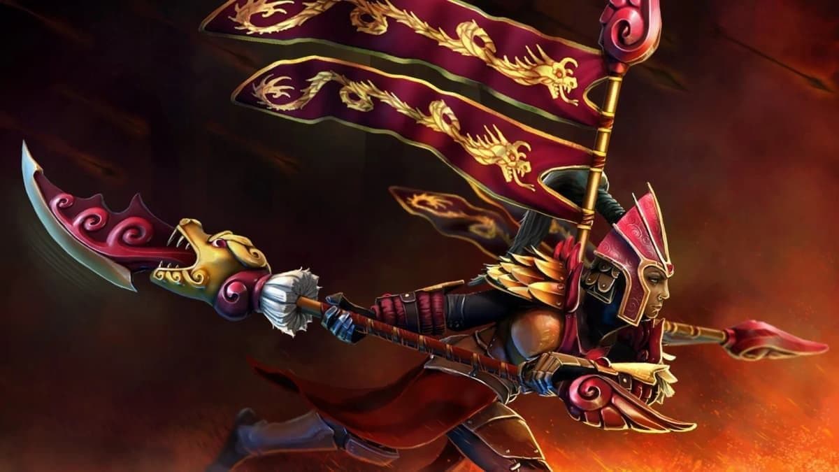 A Legion Commander prende o Largo no lugar, tirando uma das maiores vantagens do herói.
