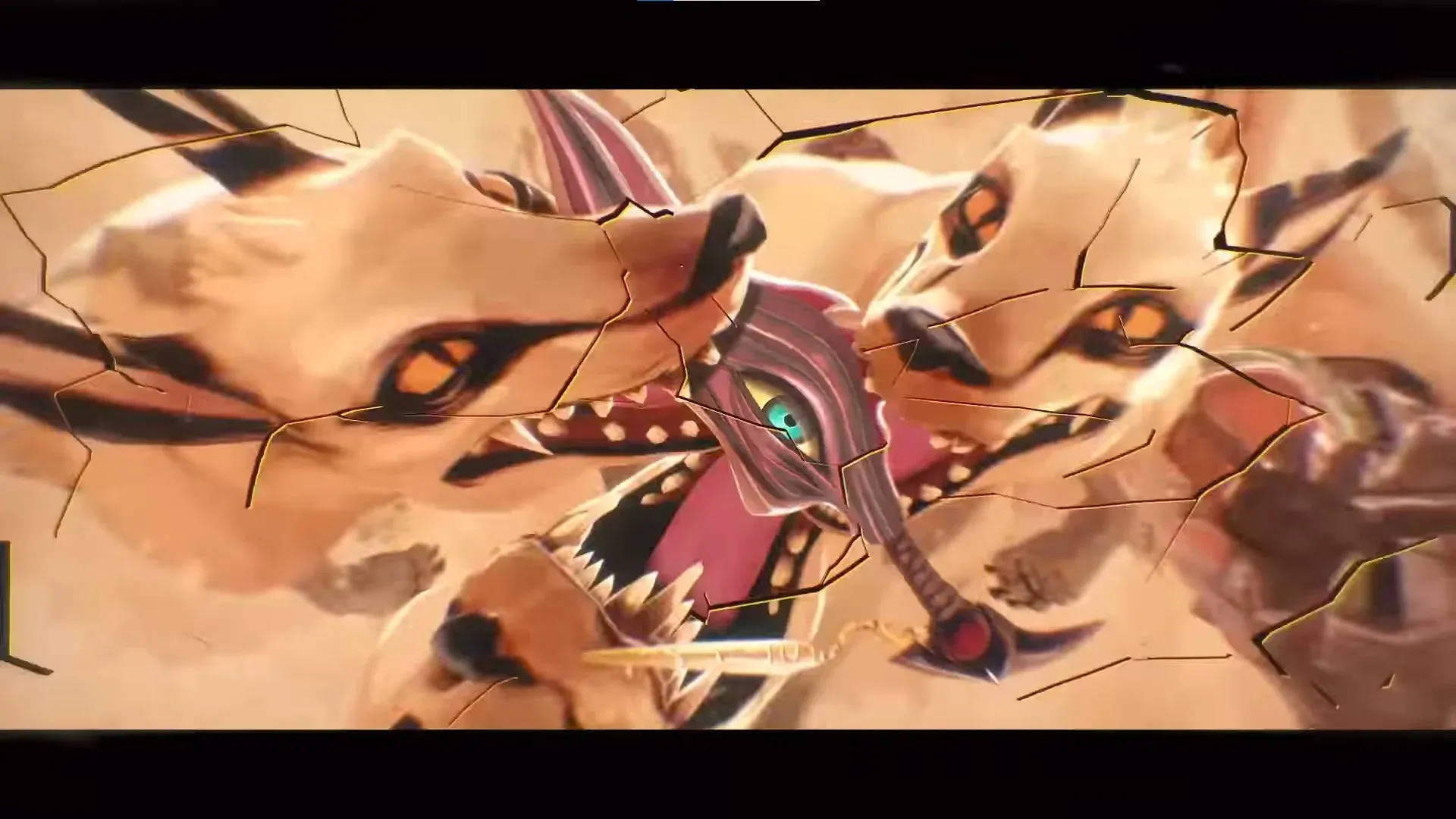 Naafiri bound herself to a pack of hounds in the Shurima desert. (Credit: Riot Games)