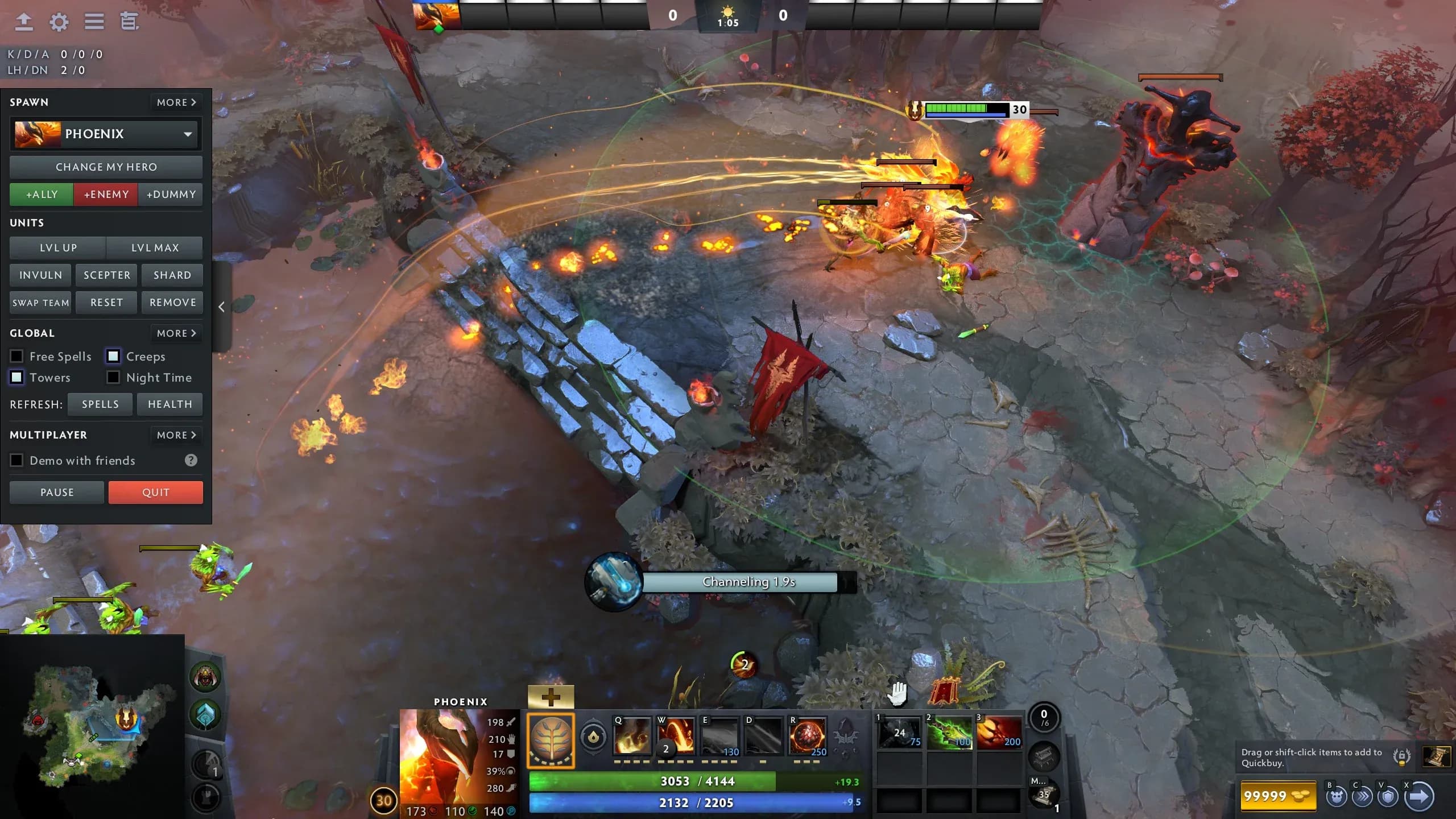 Icarus Dive is a great way to snipe enemy heroes and buildings.