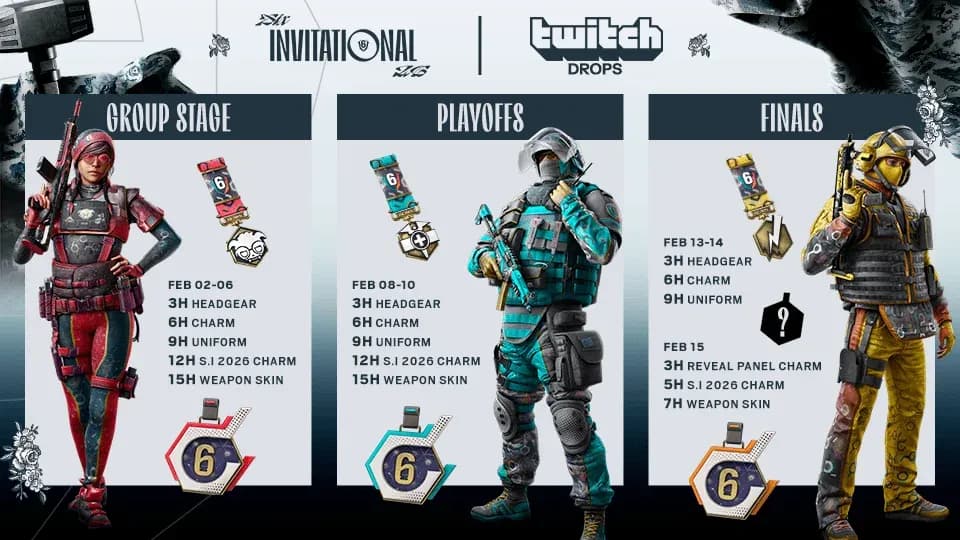 Six Invitational 2026 Twitch Drops (Image Source: Ubisoft)