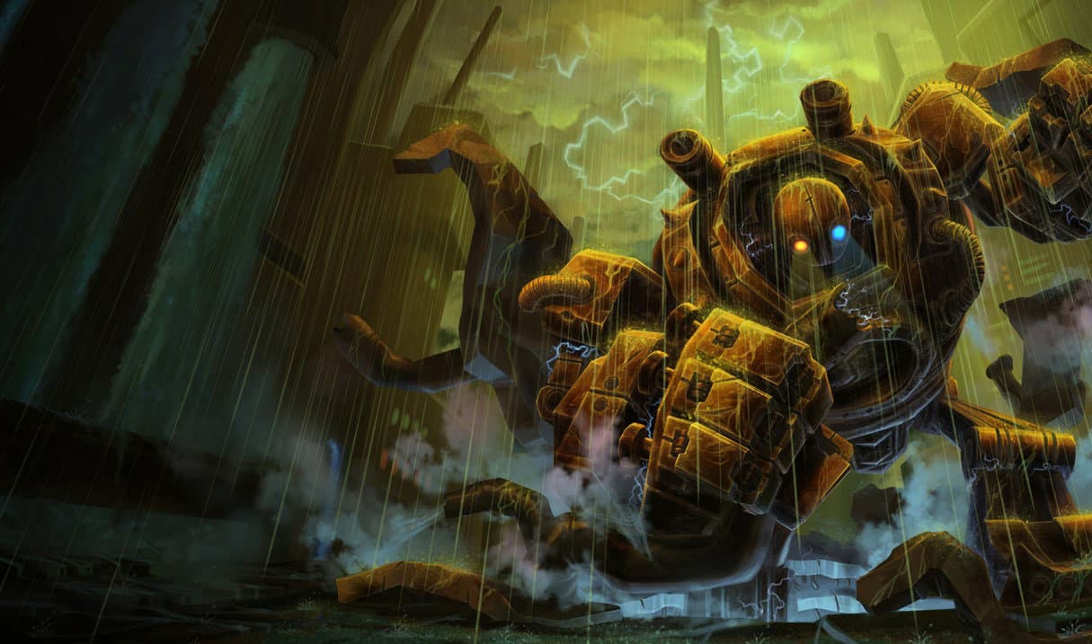 Blitzcrank Enferrujado é uma skin incrivelmente rara em League of Legends