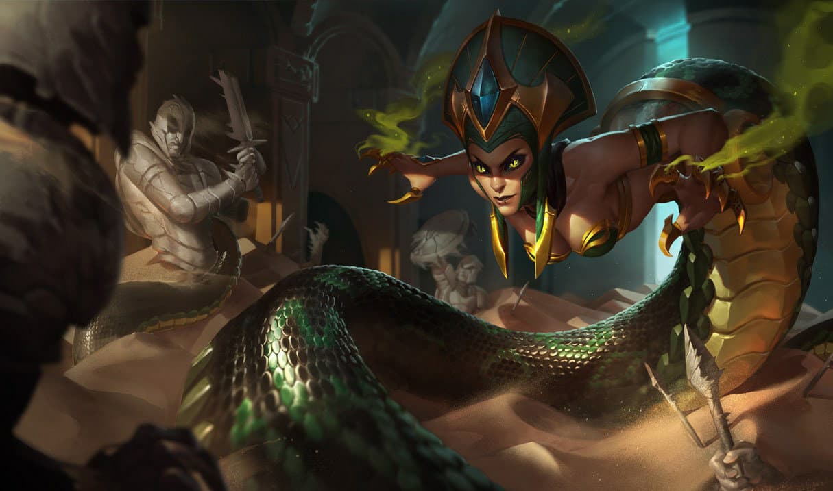 Cassiopeia será enfraquecida no patch 25.S1.2 de League of Legends