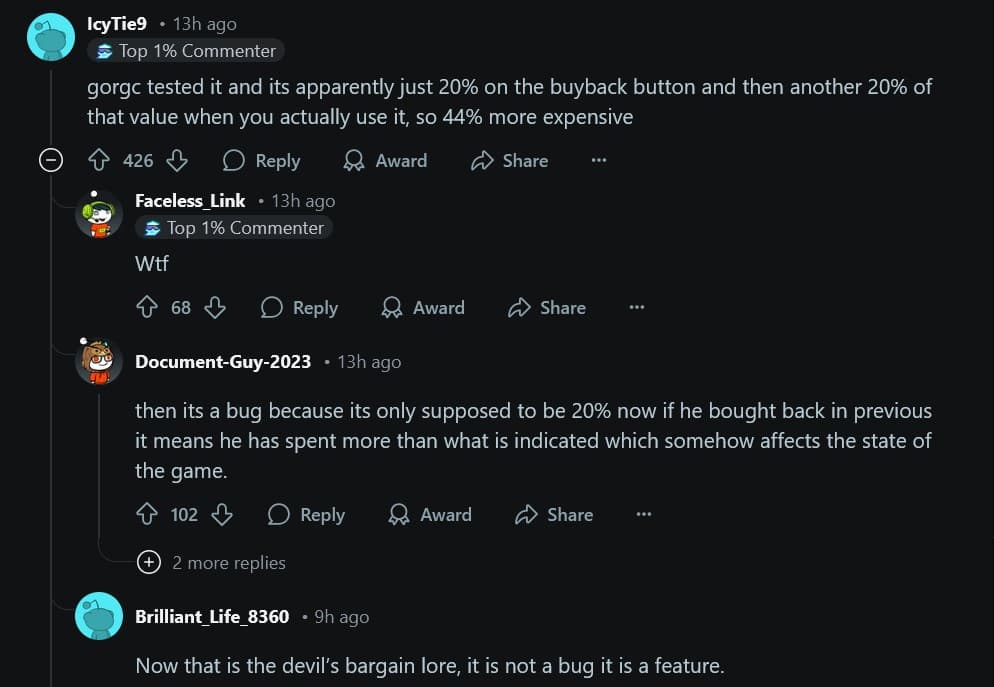 This Doom Bug was immediately brought over to the court of Reddit.