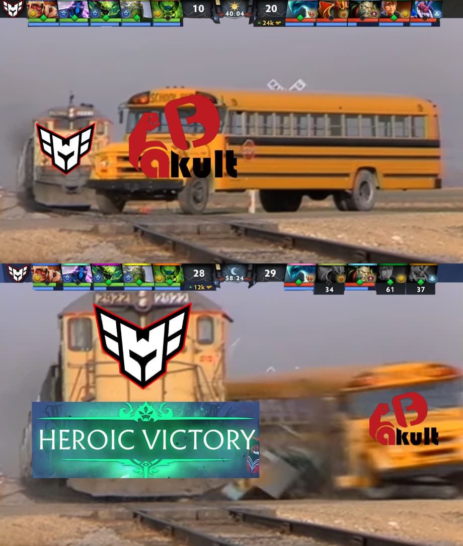 The partnership between Astini and Heroic bore fruits in the first round.