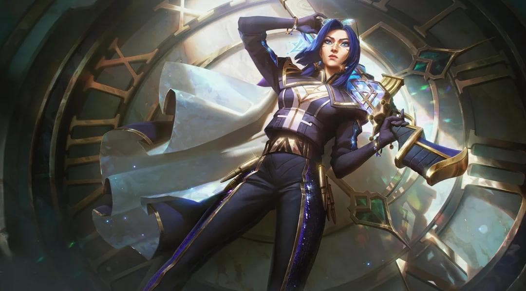 Skin de Prestígio Commander Caitlyn chegando ao League of Legends