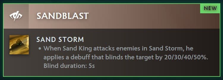 Sand King got a pretty good facet with a big AOE.