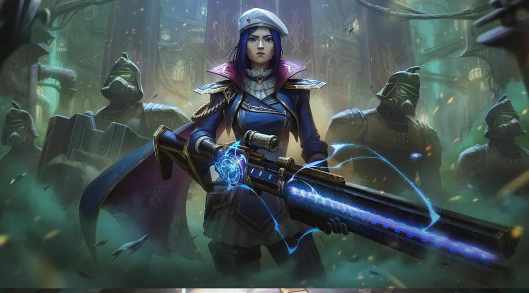 Skin Arcana Commander Caitlyn chegando ao League of Legends