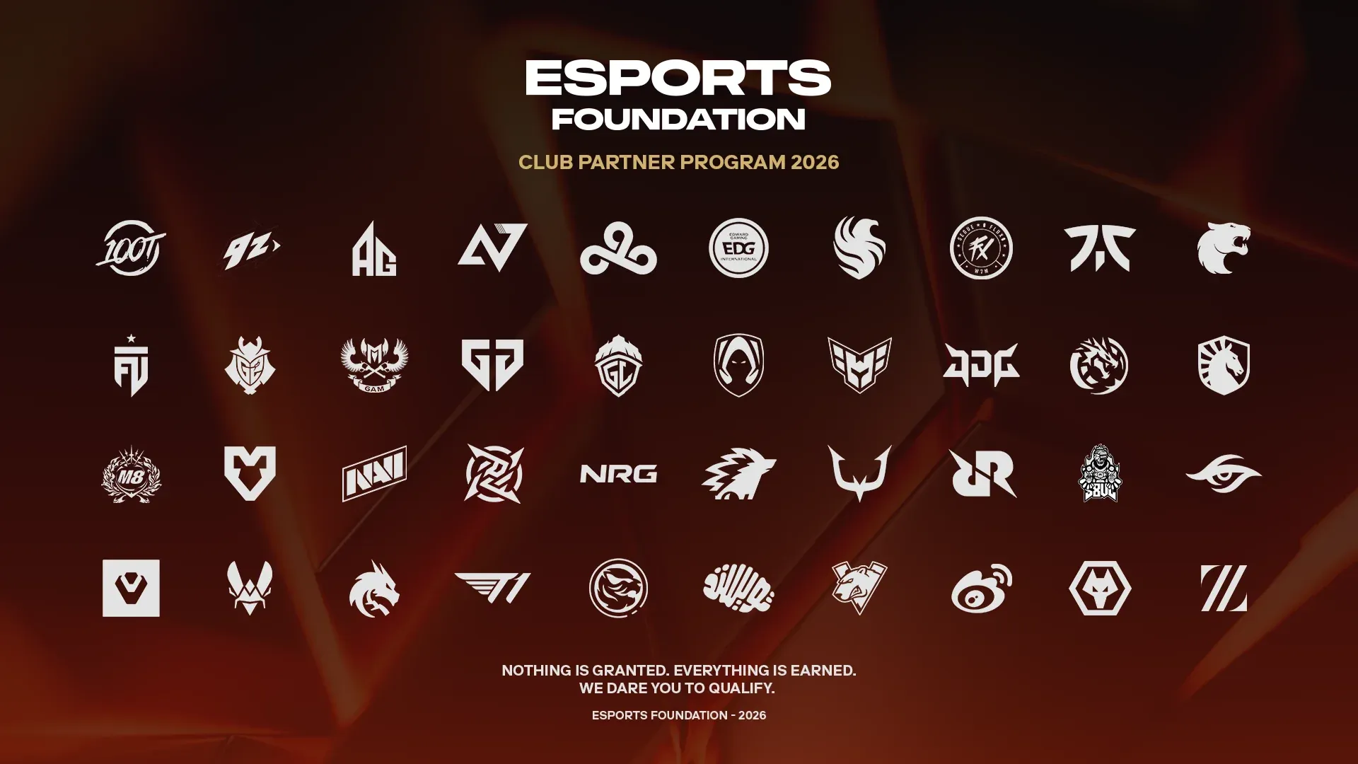 Esports Foundation Announces the 40 Clubs for 2026 Club Partner Program