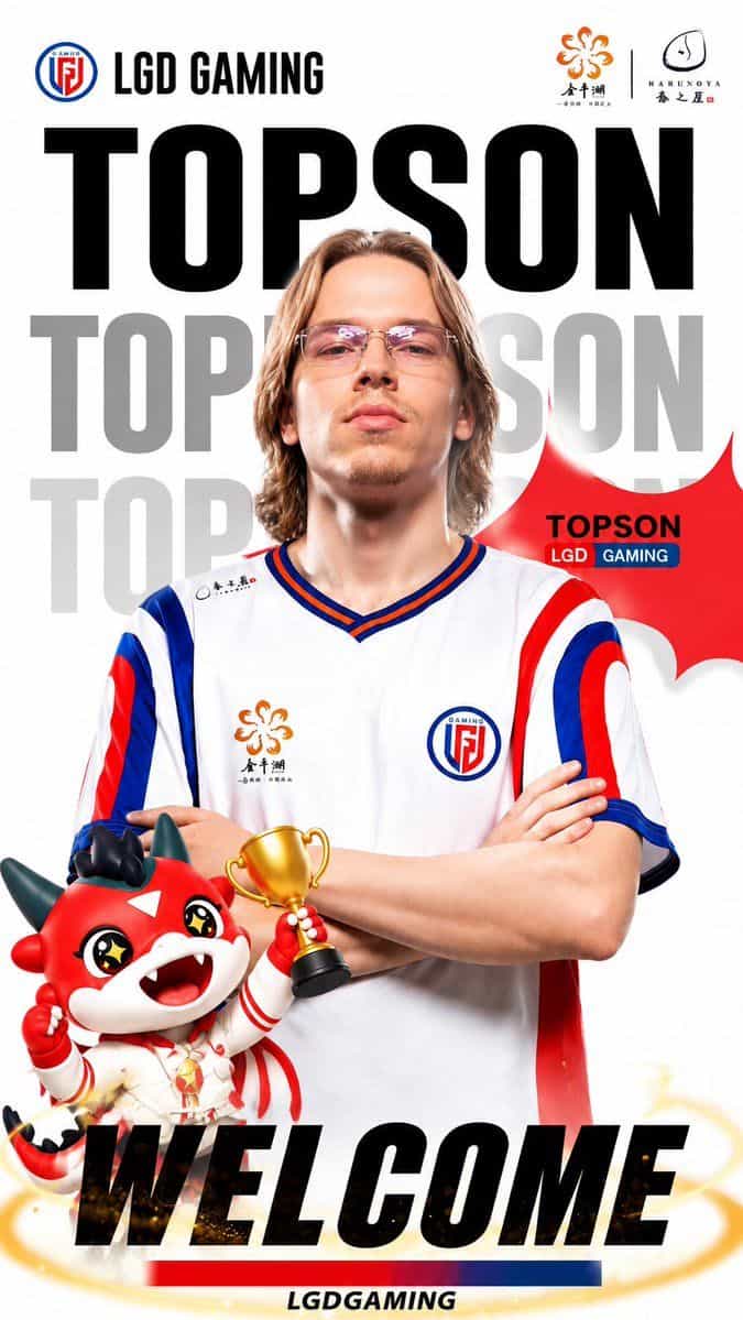 ¿Cómo encajará Topson en LGD Gaming?