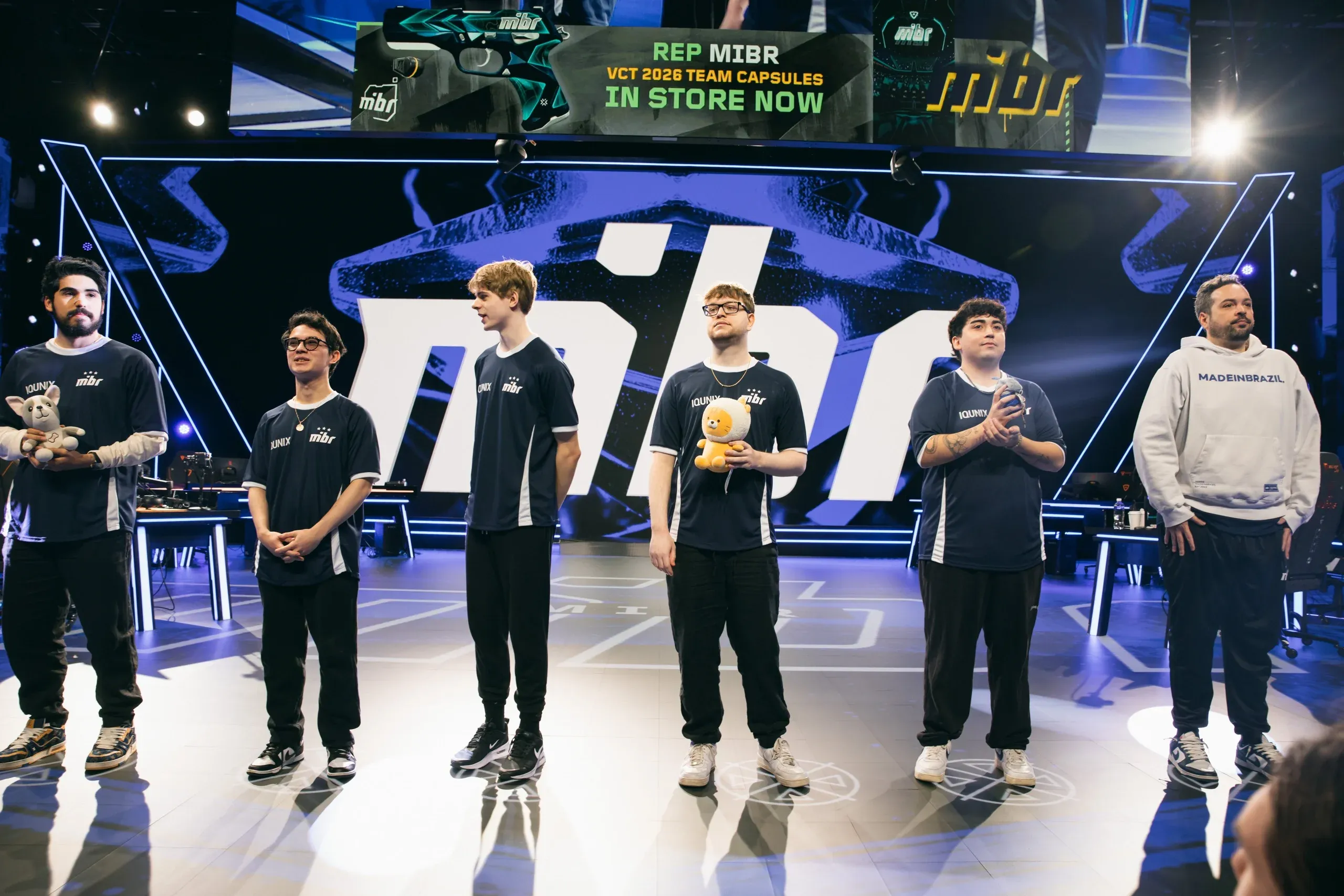 Time da MIBR no Palco do VCT Kickoff Americas 2026