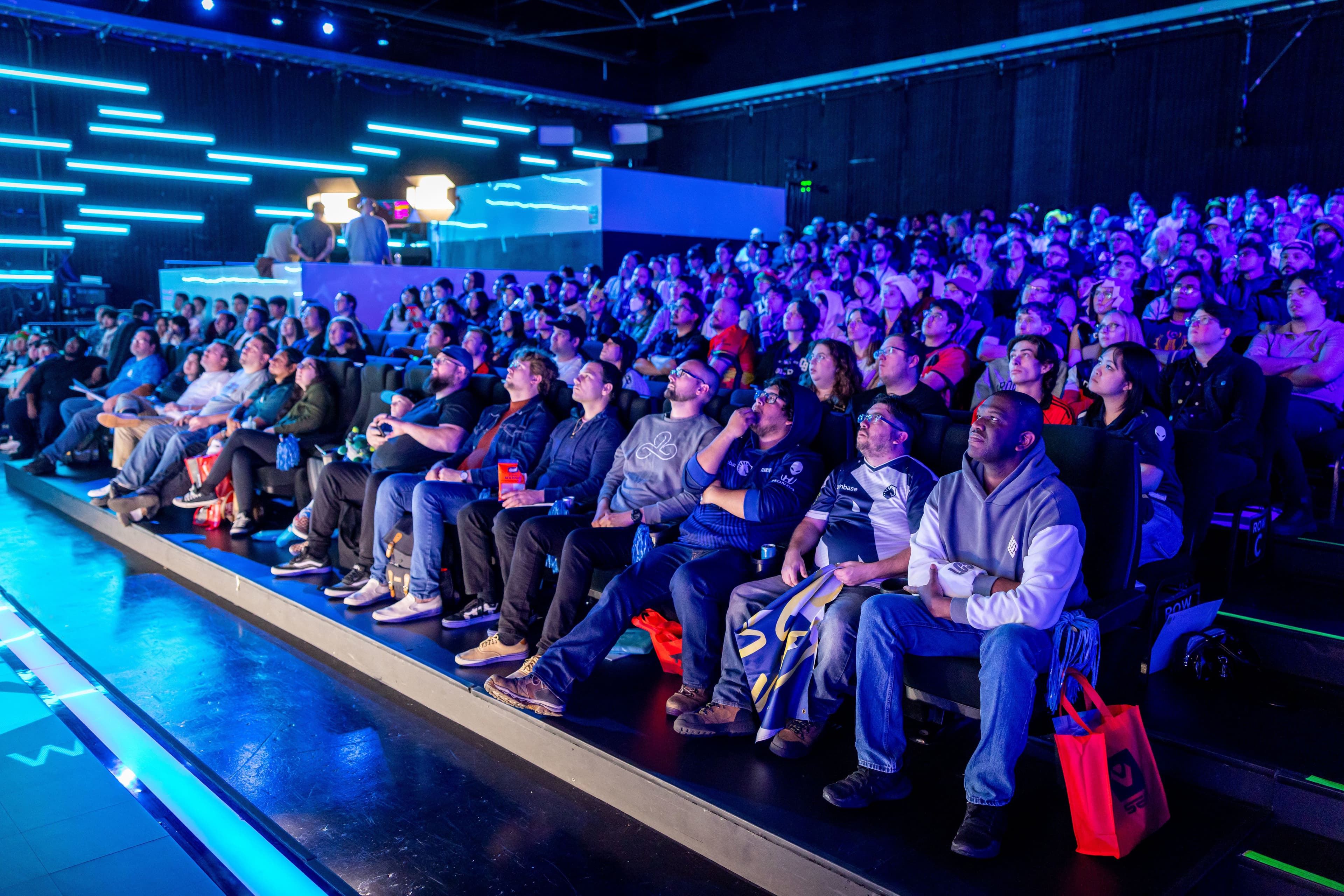 LCS Lock-In 2026 crowd at the Riot Games Arena in Los Angeles