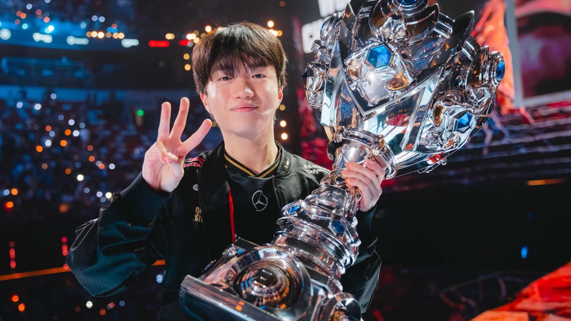 Keria is a three-time World Champion (Photo by Colin Young-Wolff/Riot Games)