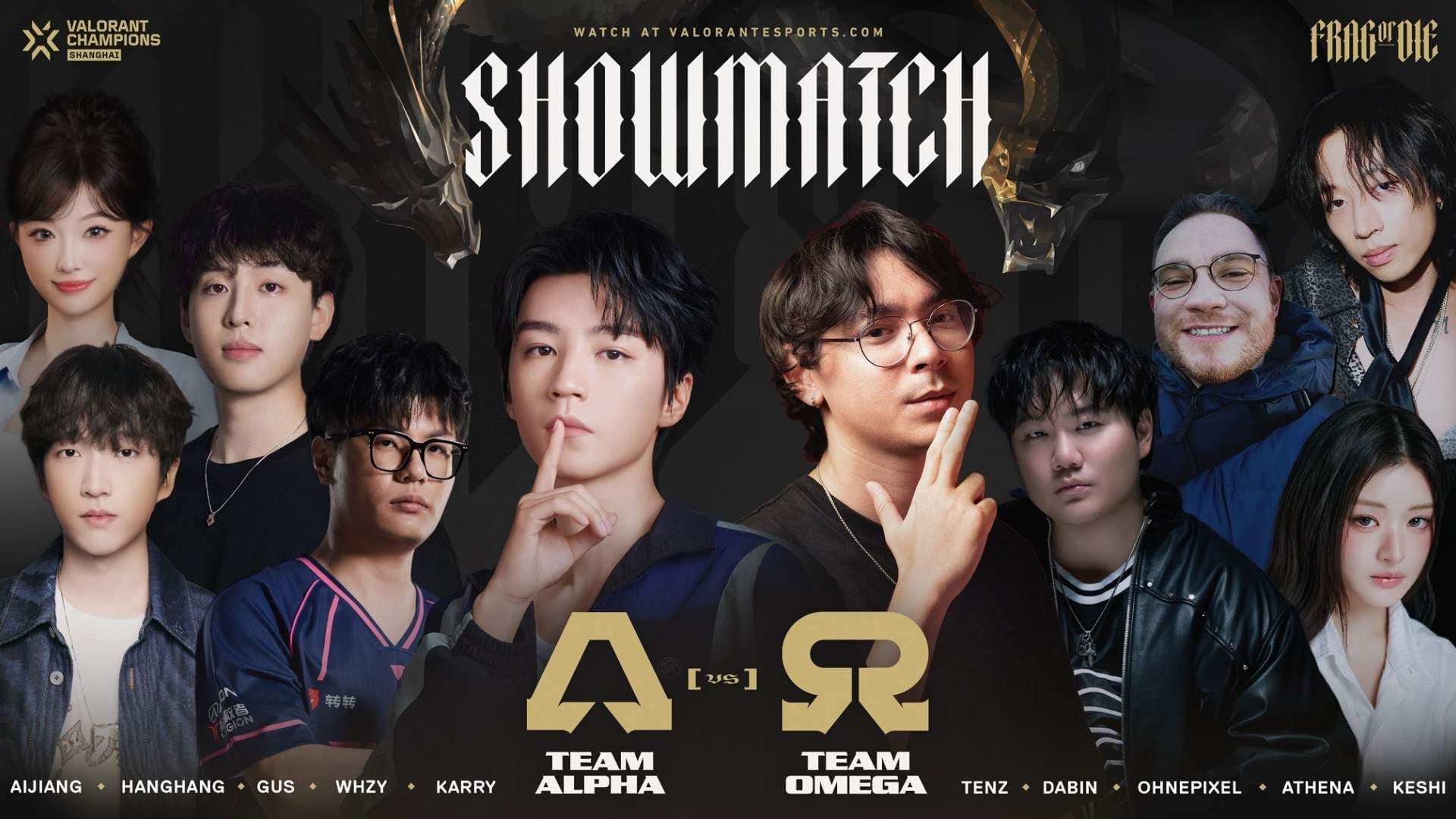 TenZ y ohnePixel protagonizarán el Showmatch de VALORANT Champions Shanghai
