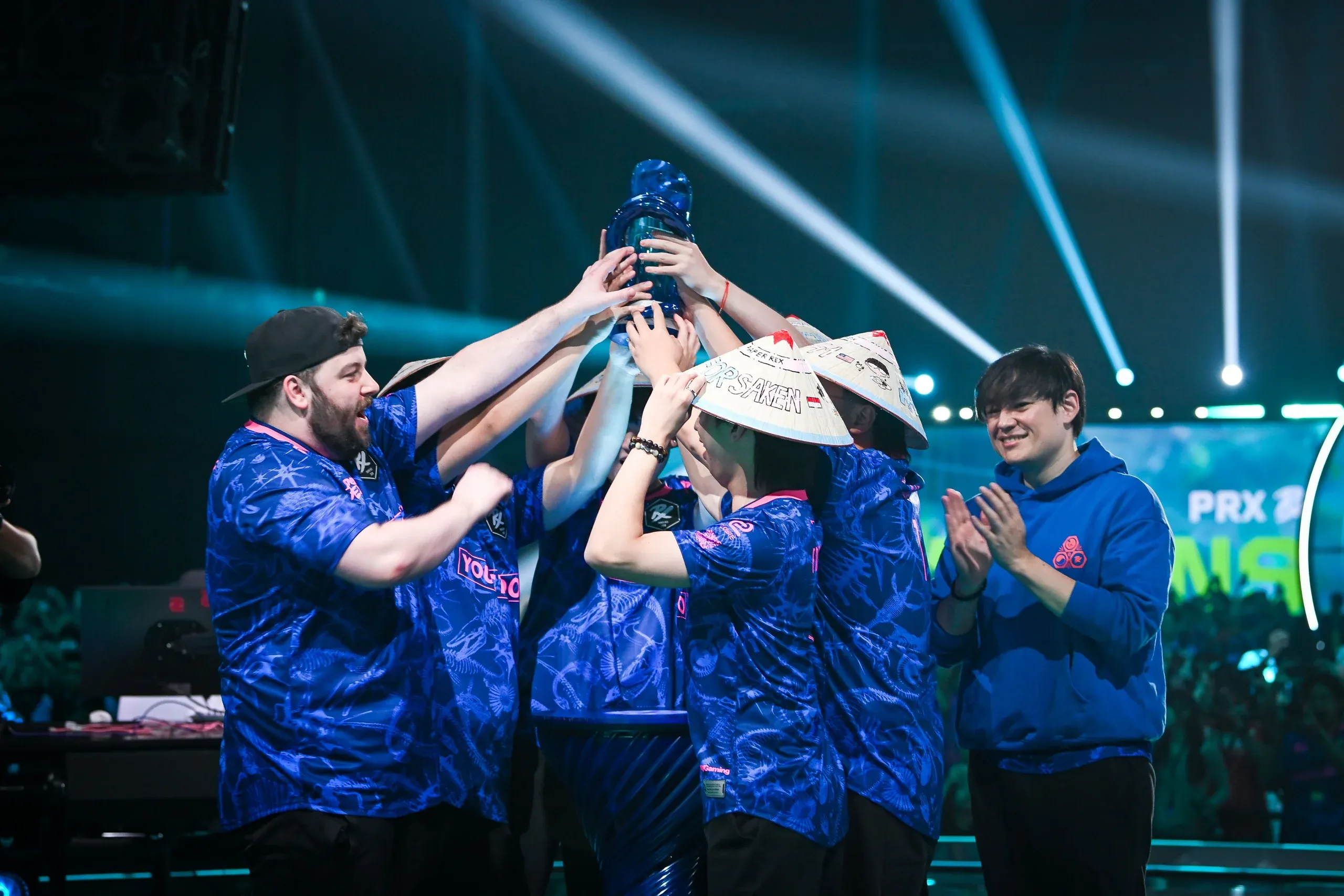Paper Rex lifting their fourth Pacific title (Image Source: Riot Games)
