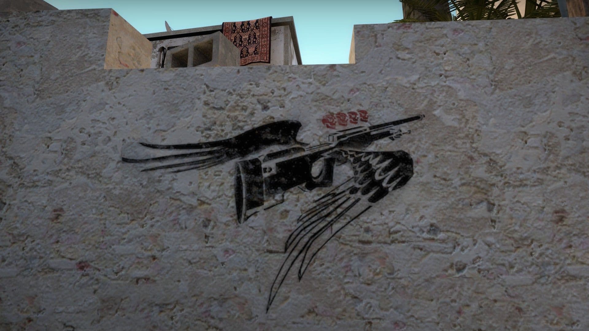 Coldzera jumping 4k AWP Mirage graffiti