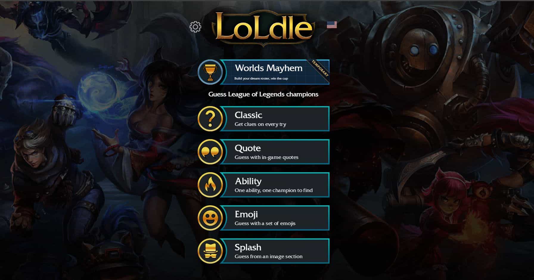 Image of Loldle interface