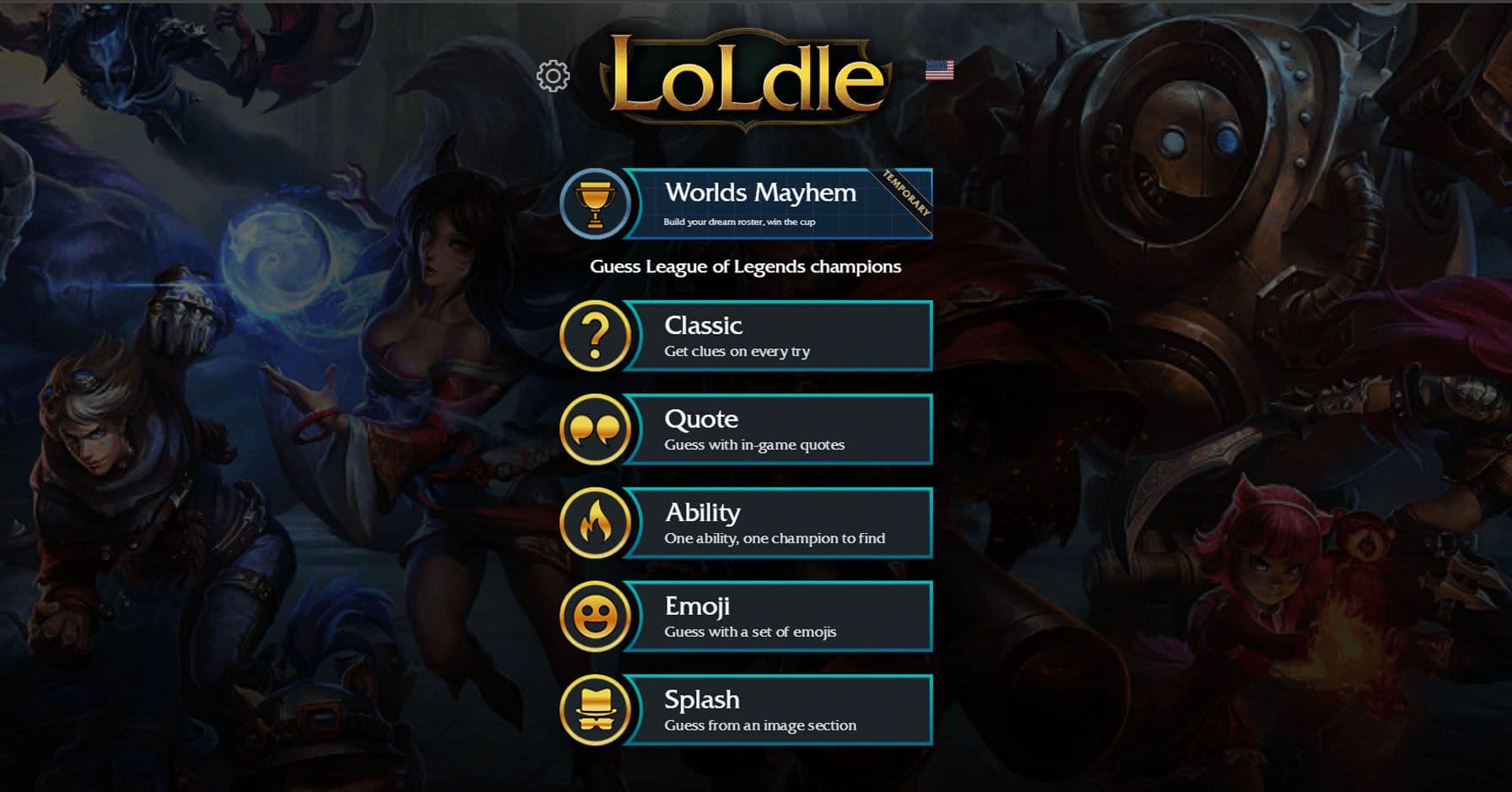 Image of Loldle interface