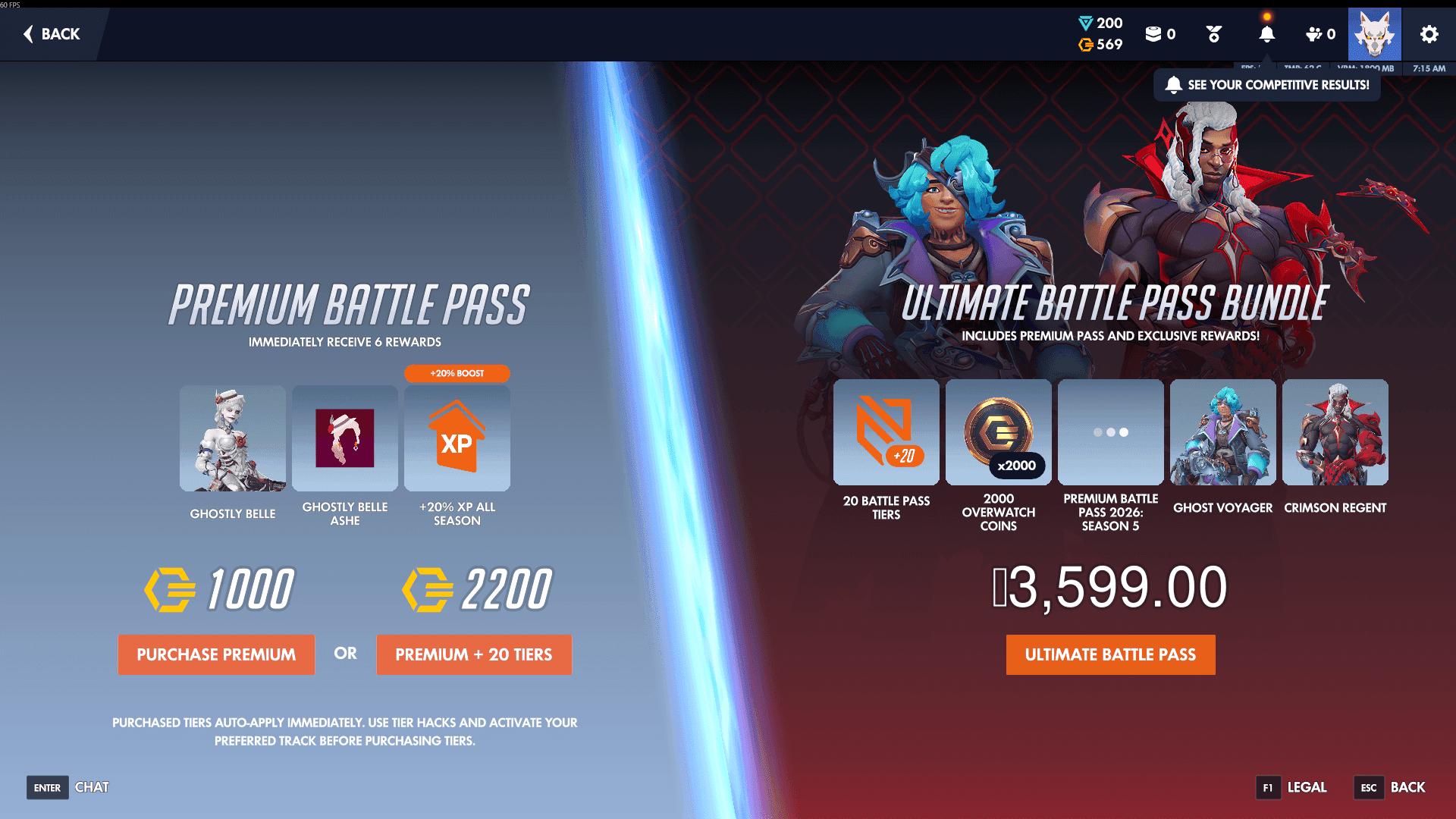 Overwatch Season 5 Ultimate Battle Pass (Credit: Blizzard)