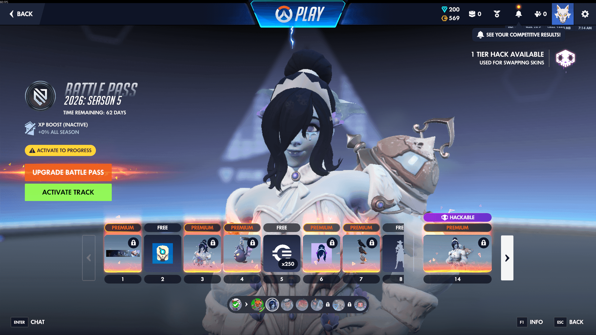 Overwatch Season 5 Battle Pass Track 2 (Credit: Blizzard)
