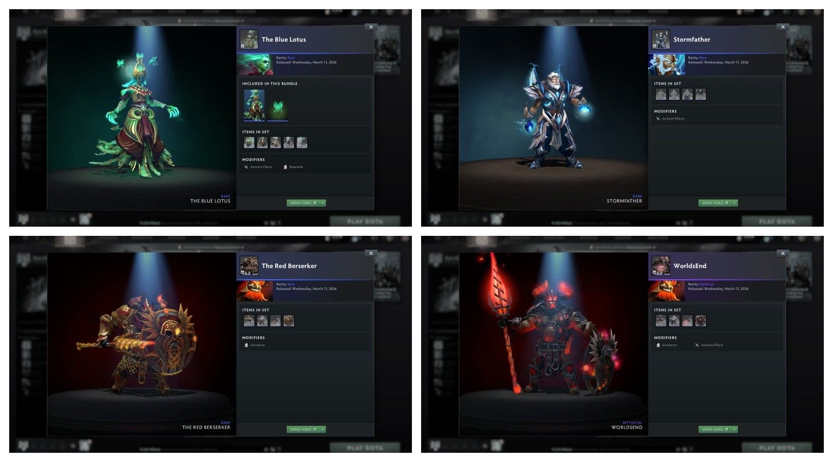 Quartero has a very nice collection of new wares.