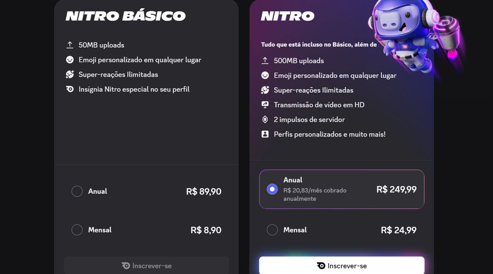 imagem do preço do Nitro no Brasil
