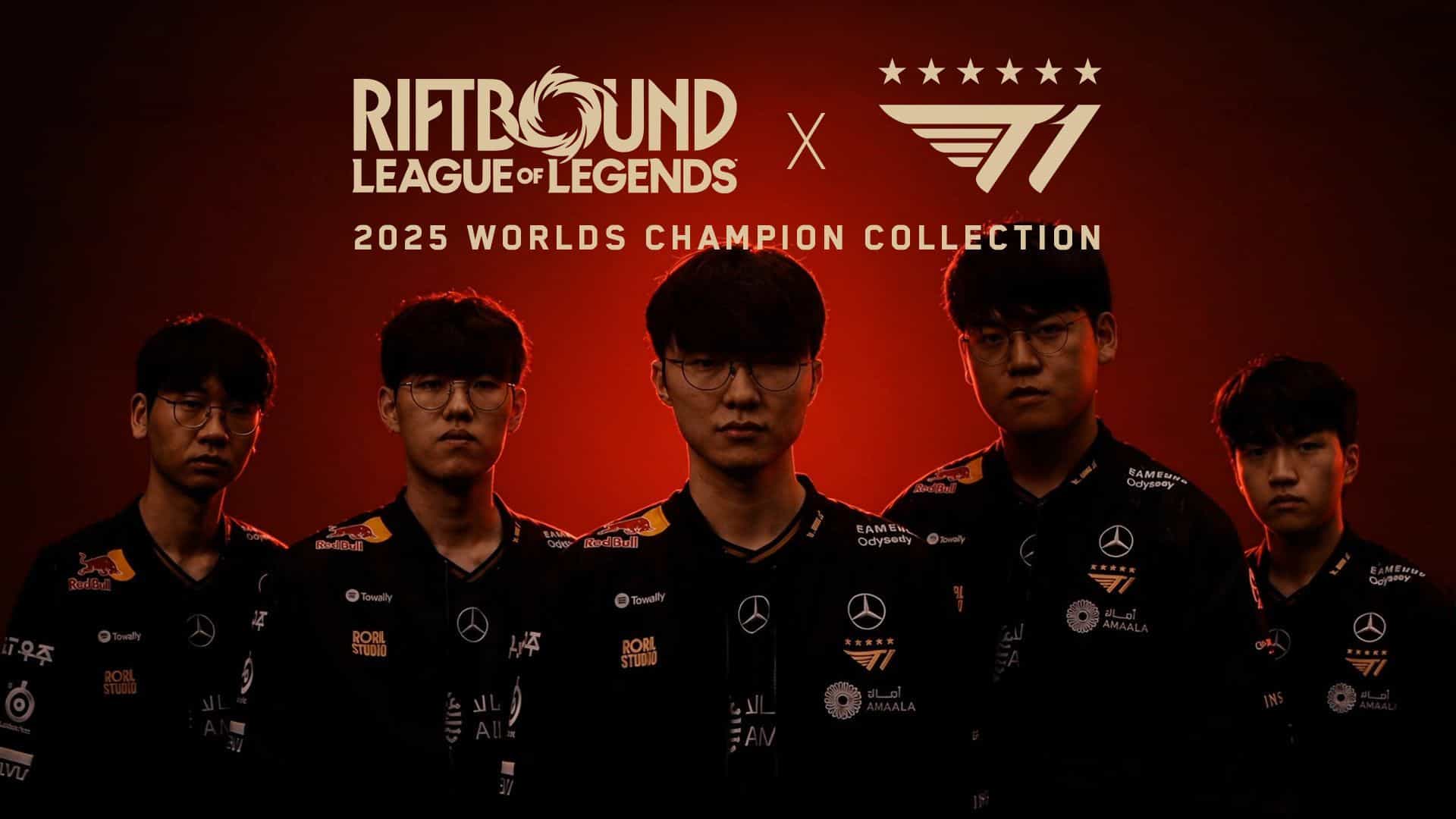 Riftbound Revela Coleção de Campeão do T1 no Worlds 2025 com Cartas Exclusivas de Jogadores