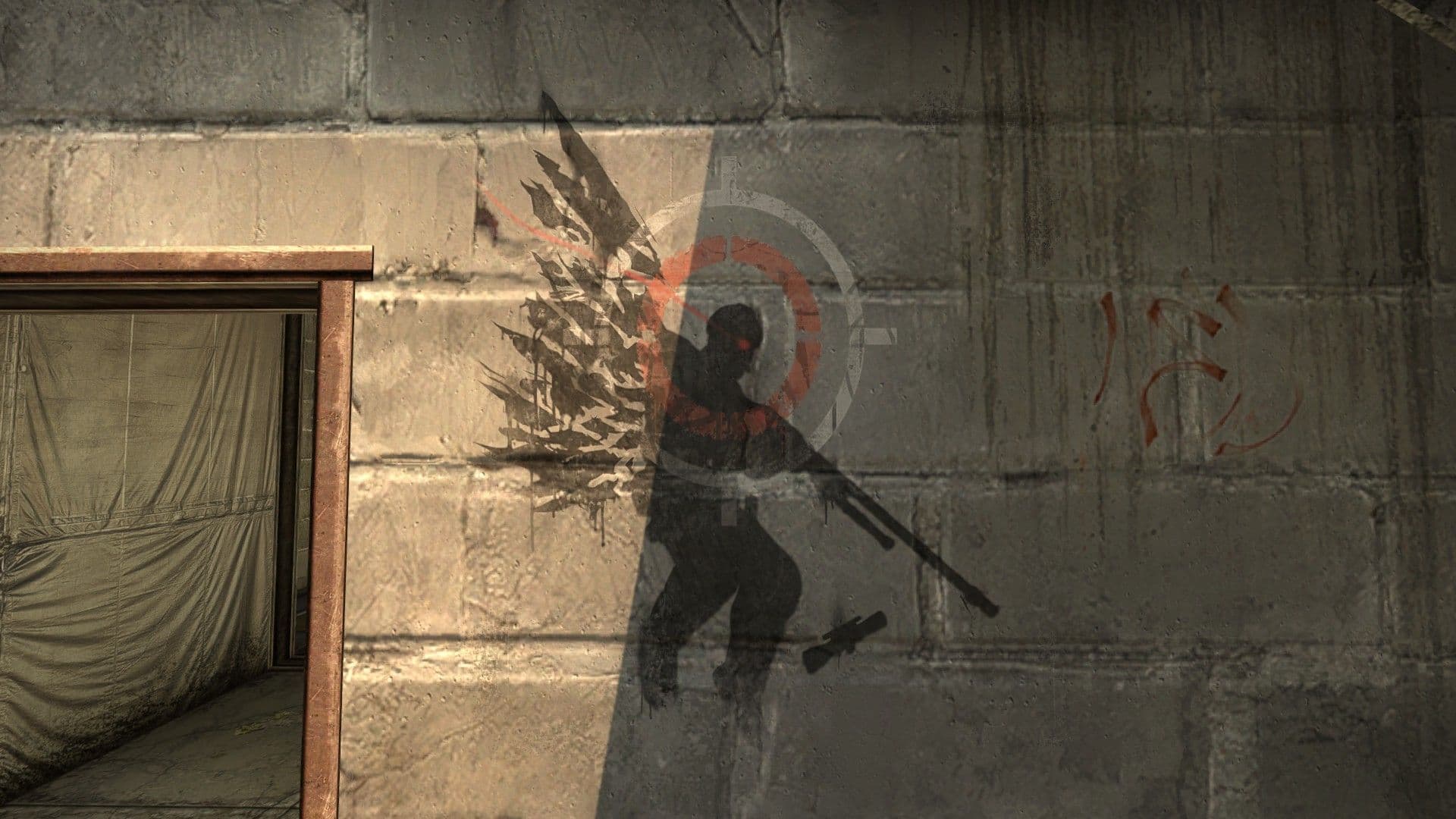 S1mple falling AWP graffiti Cache