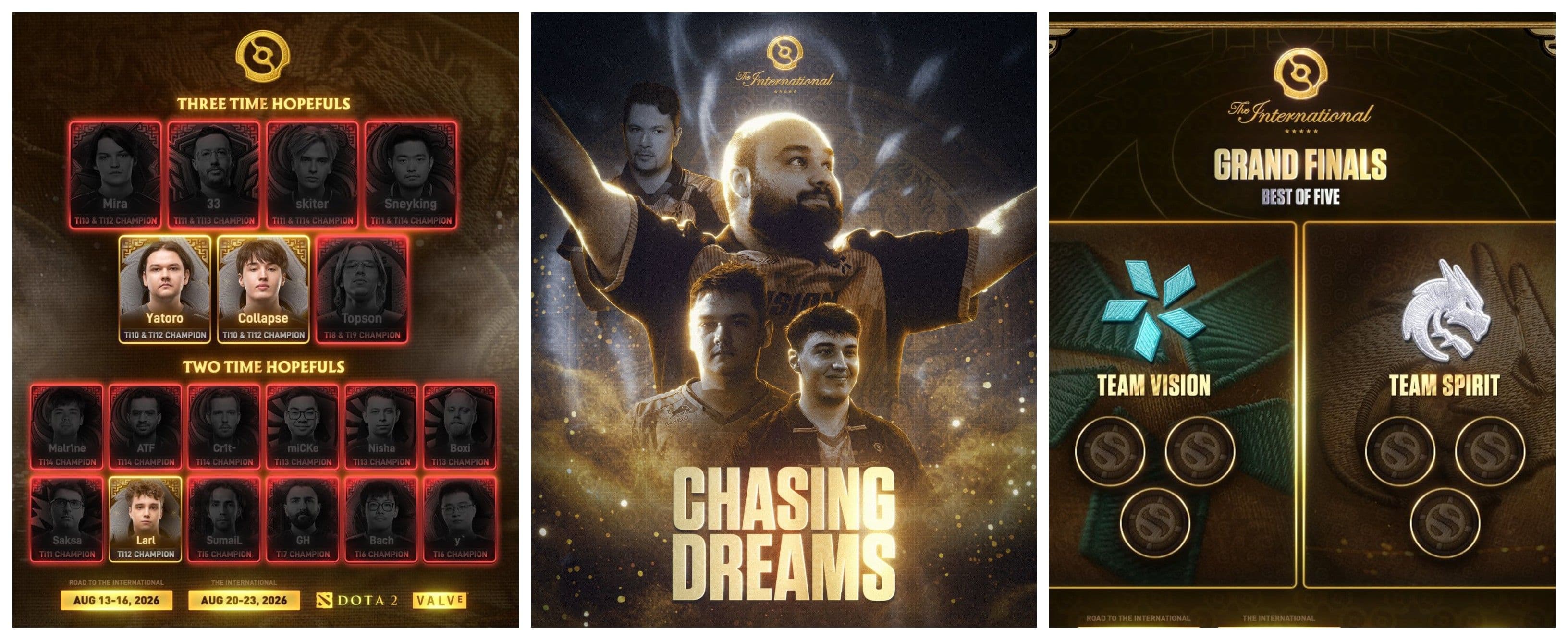 The dream of the first Aegis on one side and the three-time hopefuls on the other.