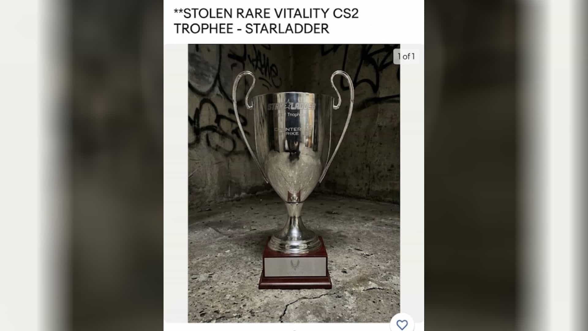 Stolen Vitality CS2 Trophy May Have Appeared on eBay