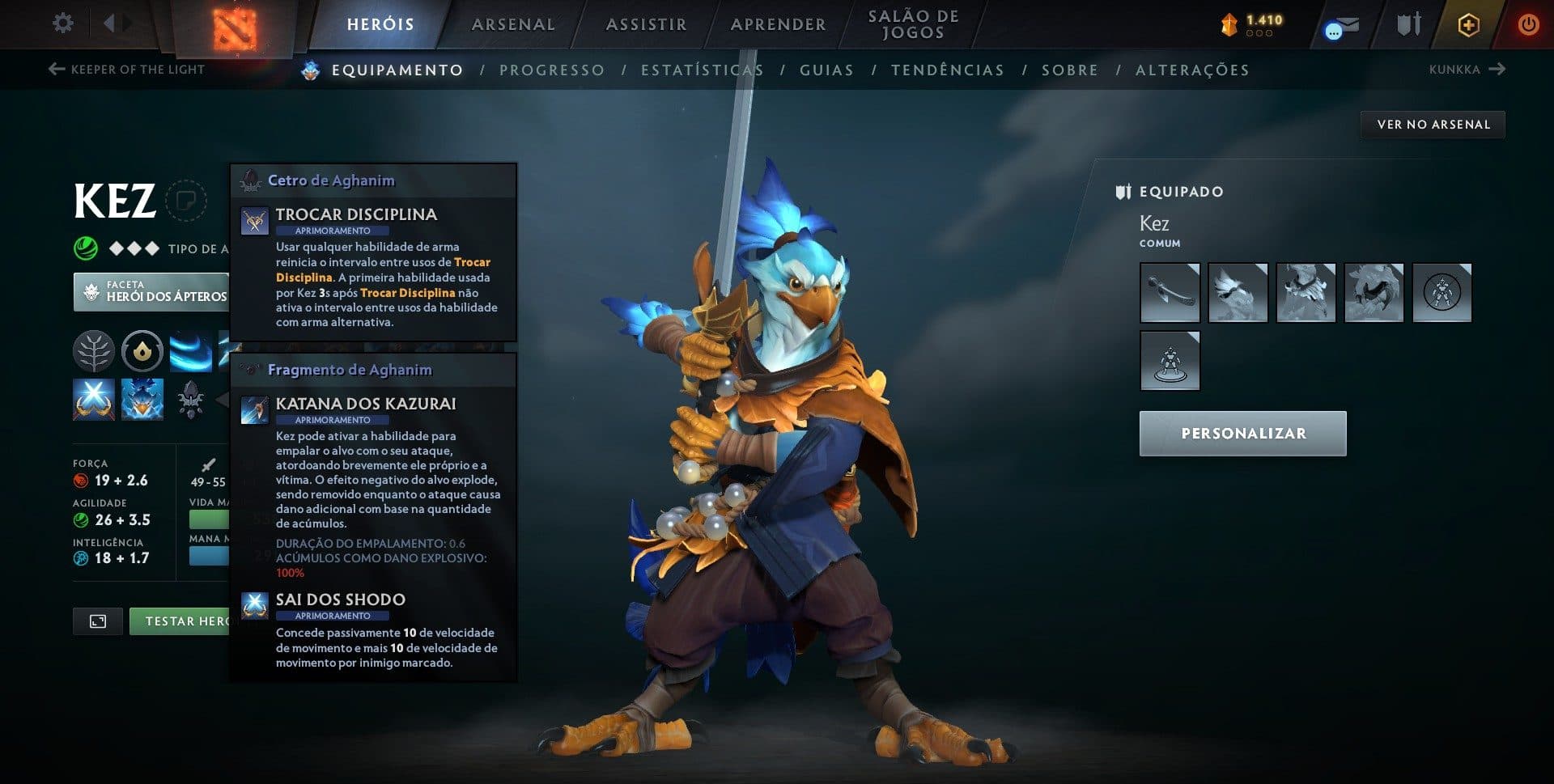 Habilidade do Cetro de Aghanim de Kez.
