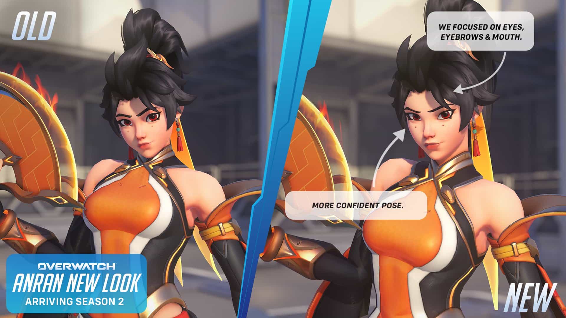 Anran Overwatch: Novo Visual na Temporada 2 Chega em 14 de Abril