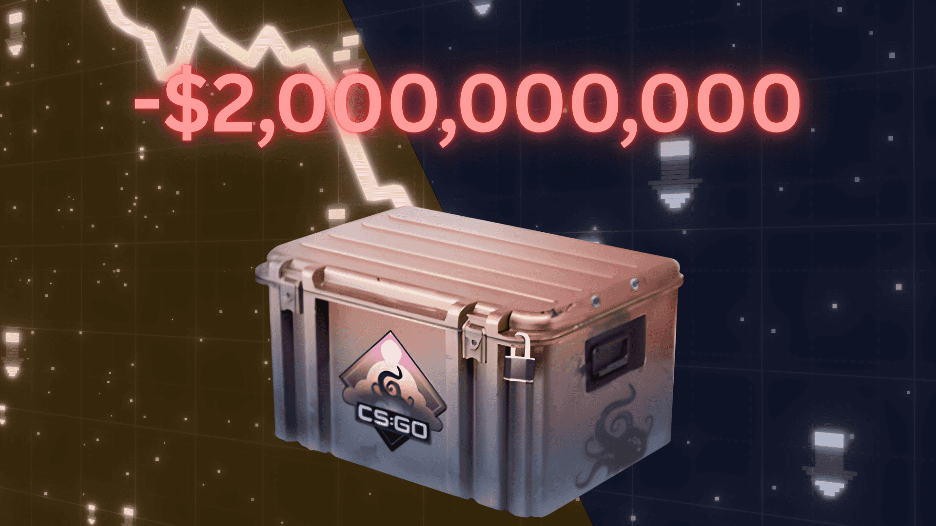 Bolha de Skins do CS2 estoura e valor absoluto cai 35% após atualização de ontem