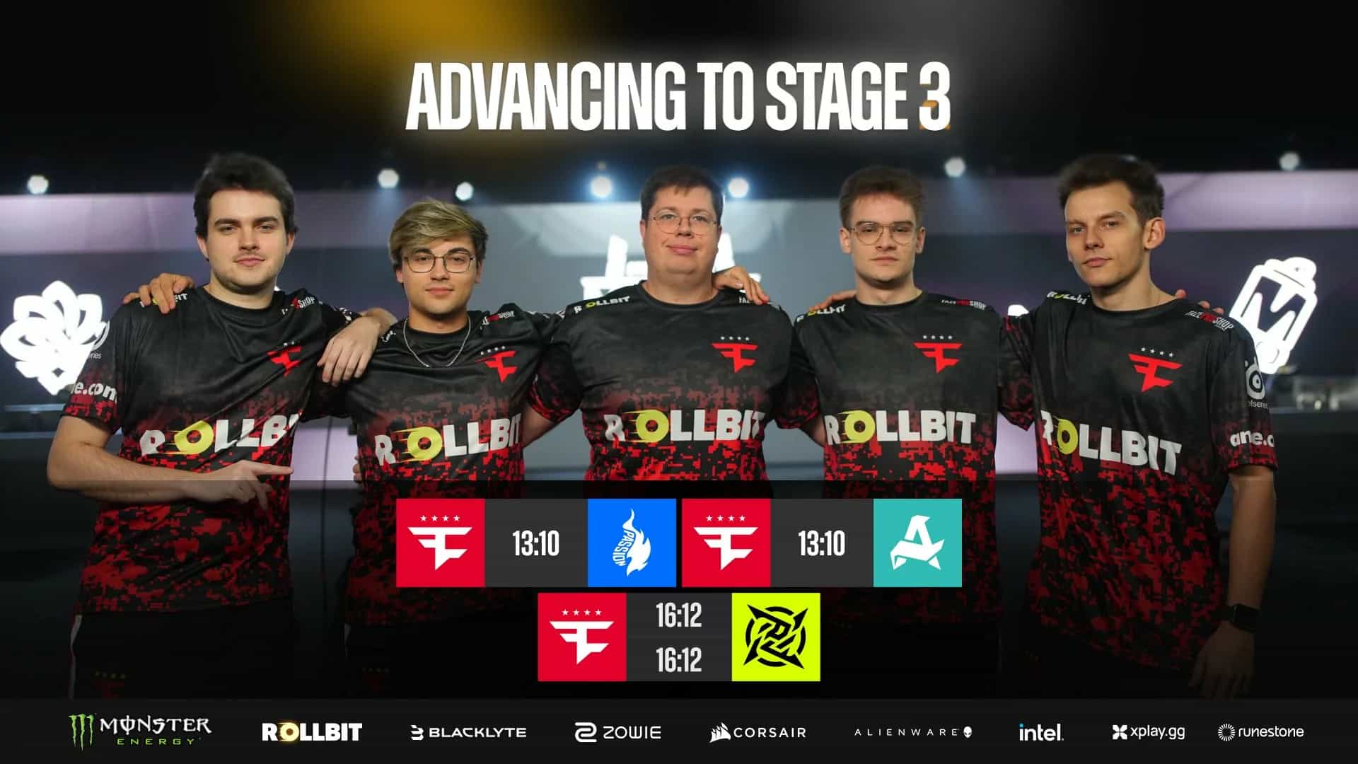 Após vencer a NiP, FaZe fica 3-0 e se classifica para a Fase 3 do Major de Budapeste