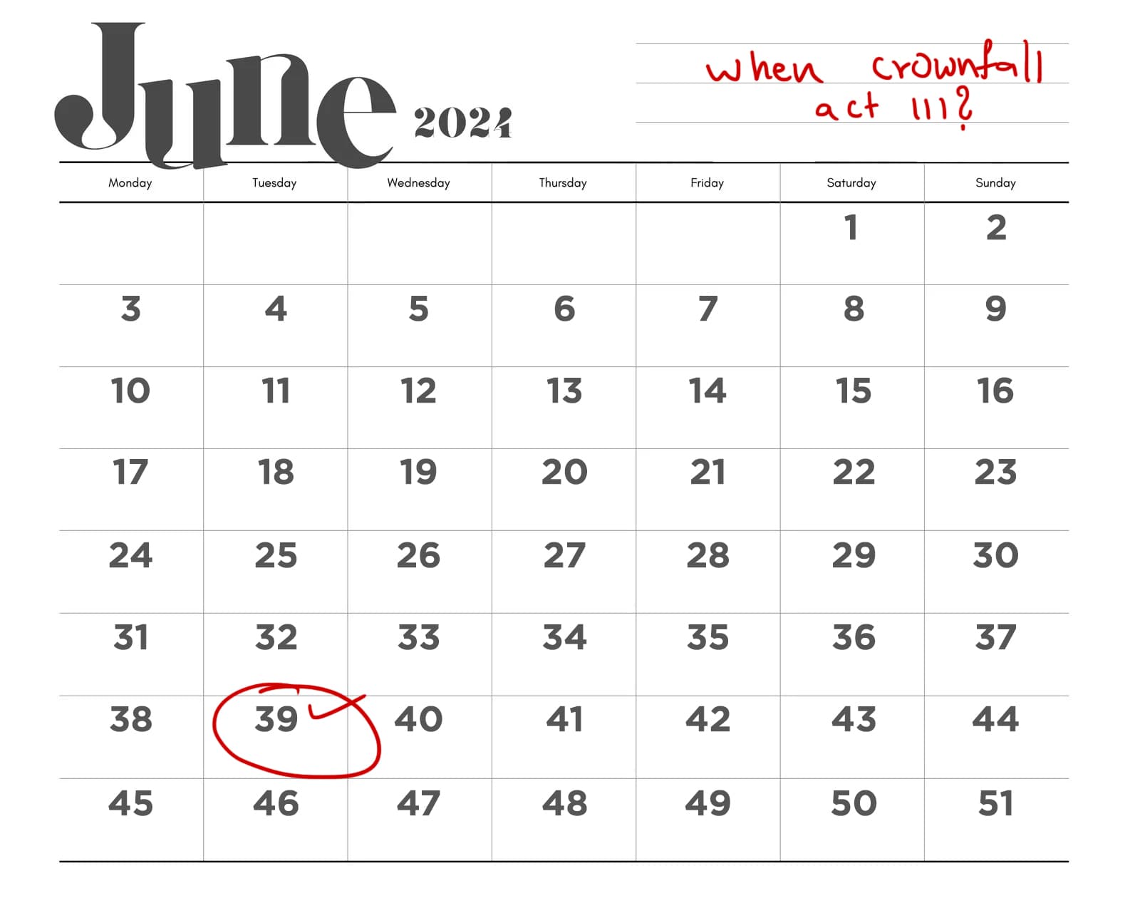 Demonstração do calendário da Valve.