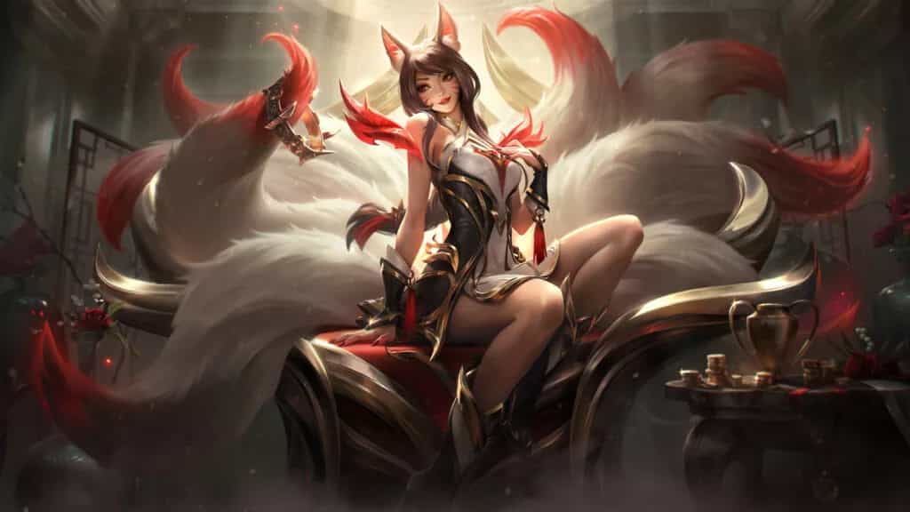 Atualização da Skin Hall of Legends Ahri após a vitória de Faker no Mundial