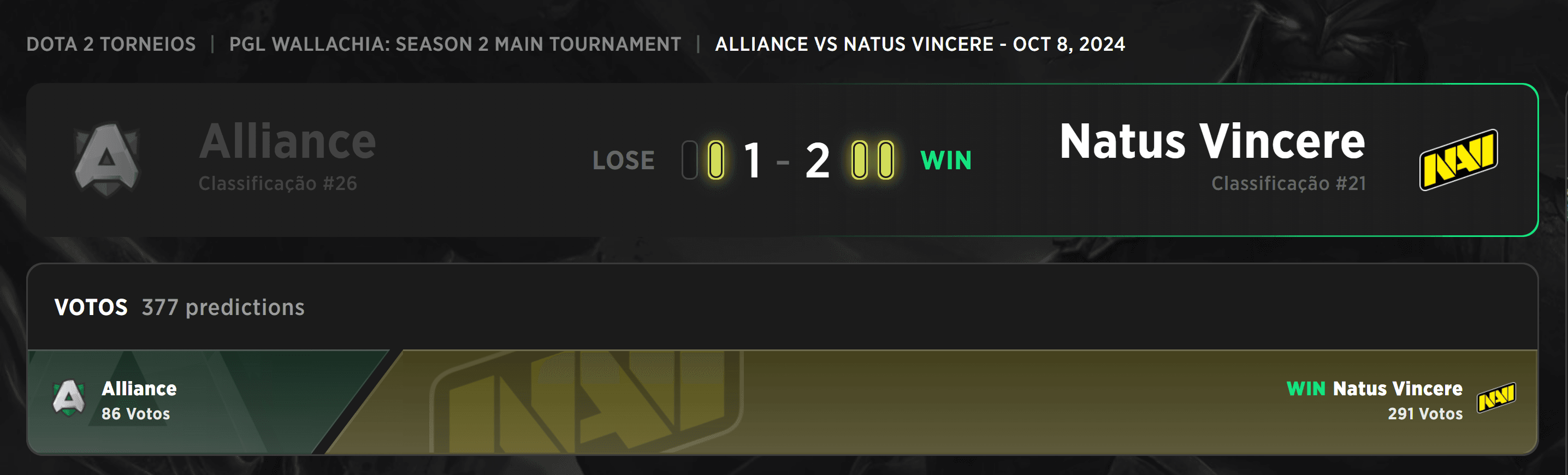 A NaVi finalmente deu o troco.