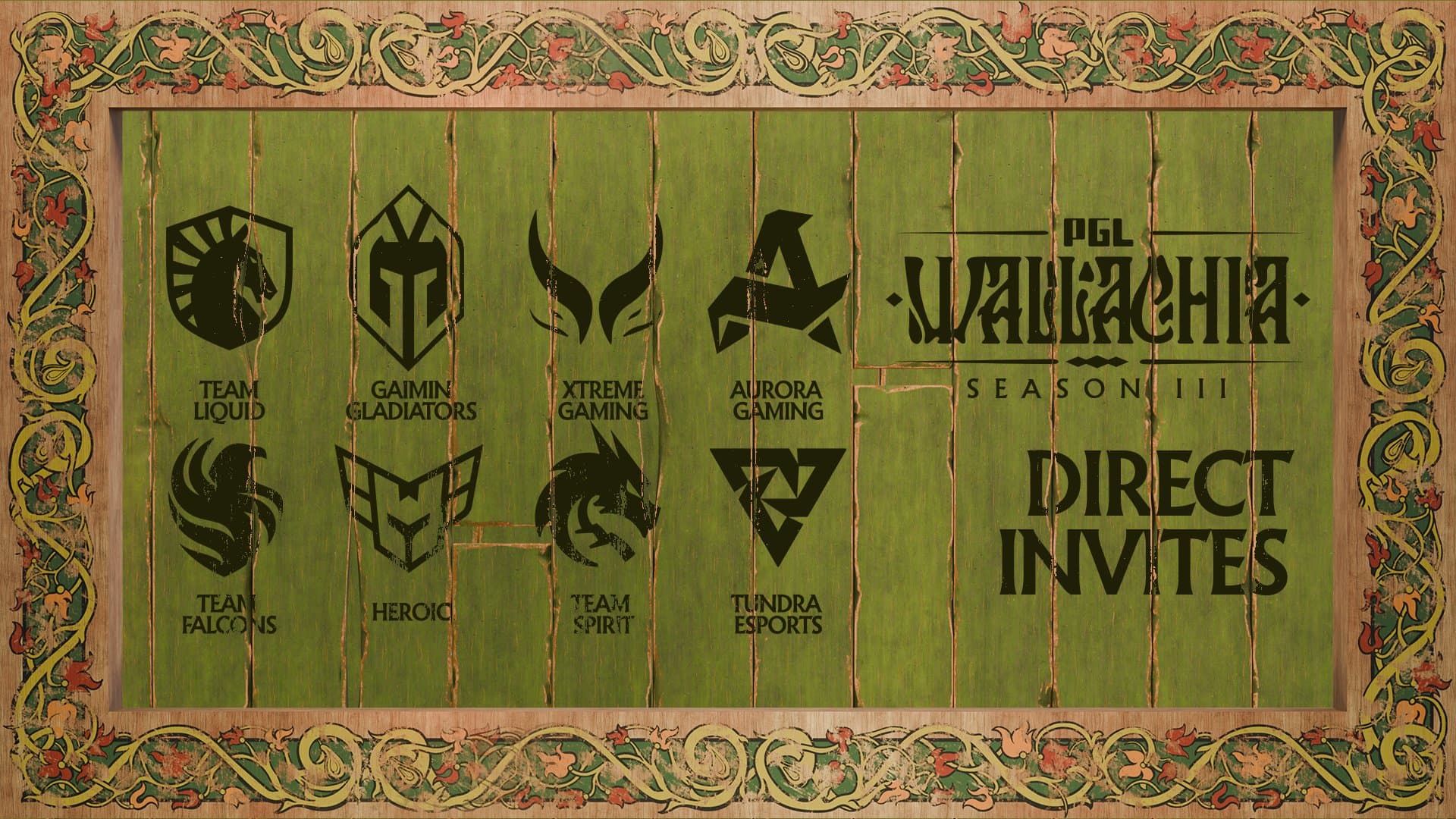 Equipes convidadas diretamente para a terceira temporada do PGL Wallachia.
