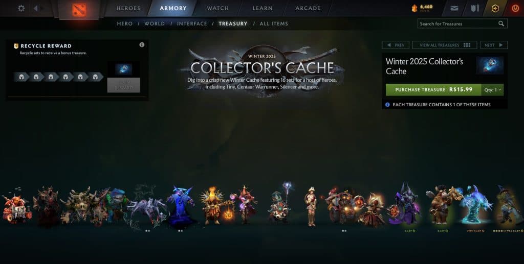 The Collector's Cache has exclusive untradeable and non marketable items.