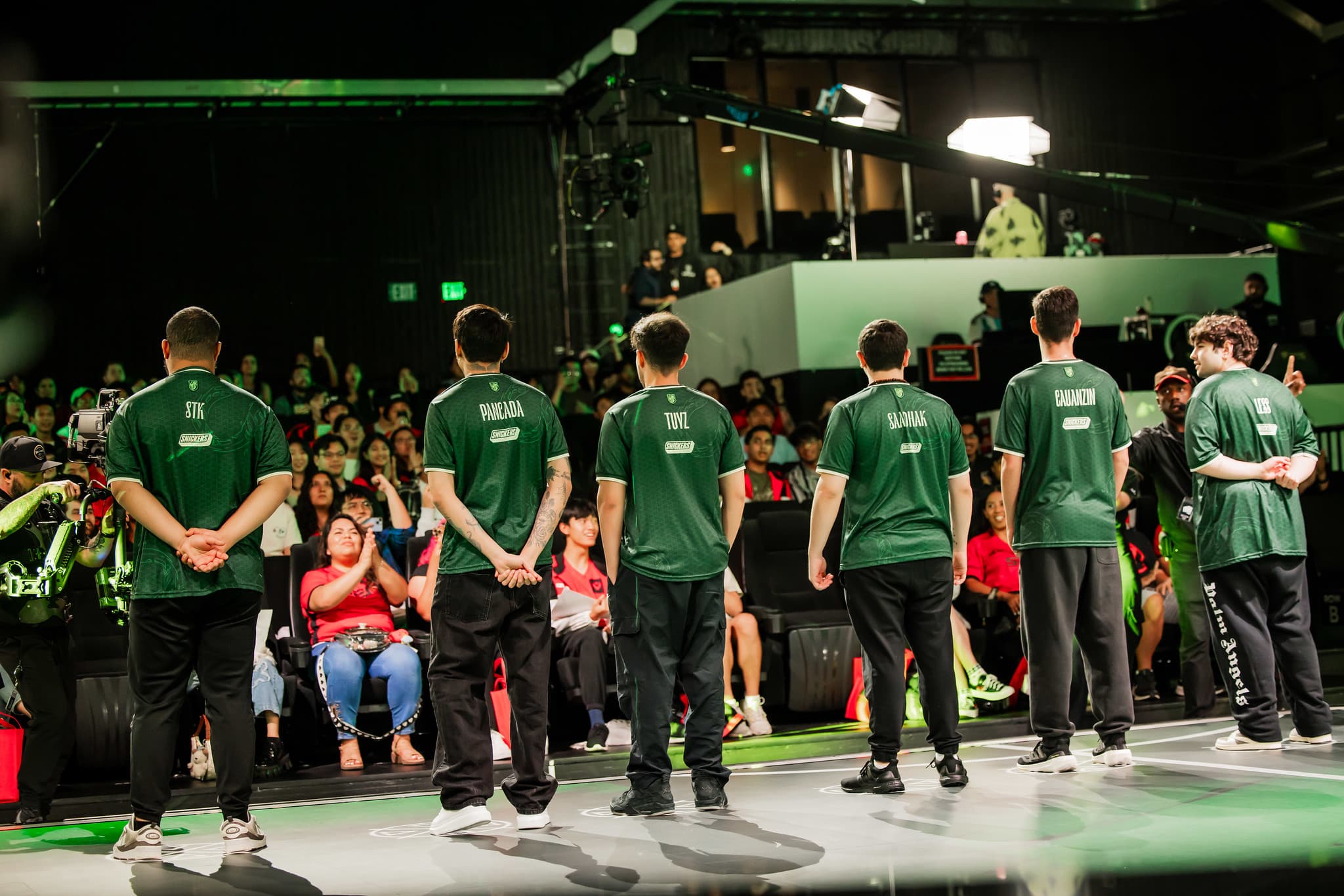 LOUD stare at the crowd