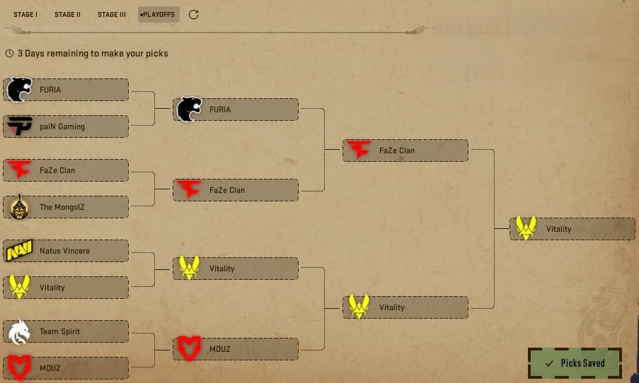 Strafe Picks - Austin Major 2025 Pick'Em Challenge Playoffs