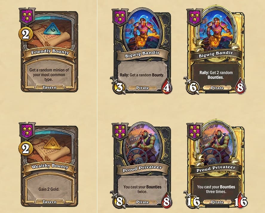 Bounty Cards in Hearthstone