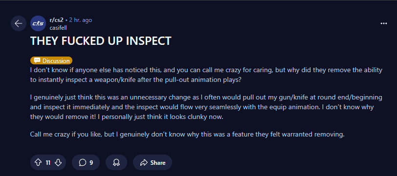 CS2 backlash over inspect bug (1)