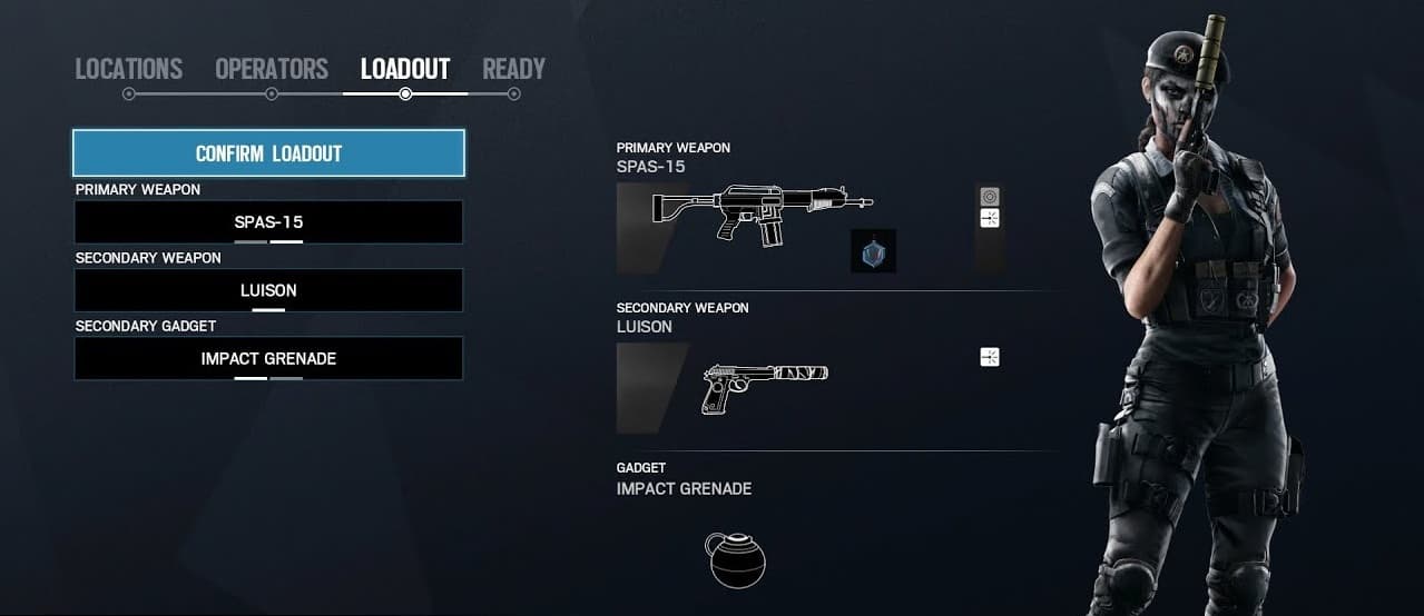 Caveira's loadout r6