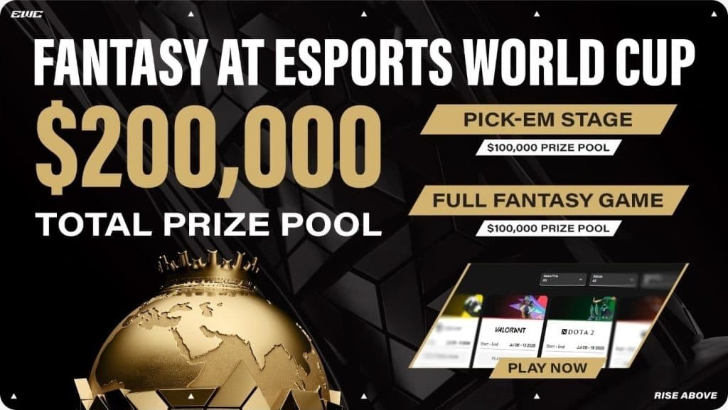 Esports World Cup Fantasy Game lets you fight for a share of 200,000 dollars, here's what you need to know