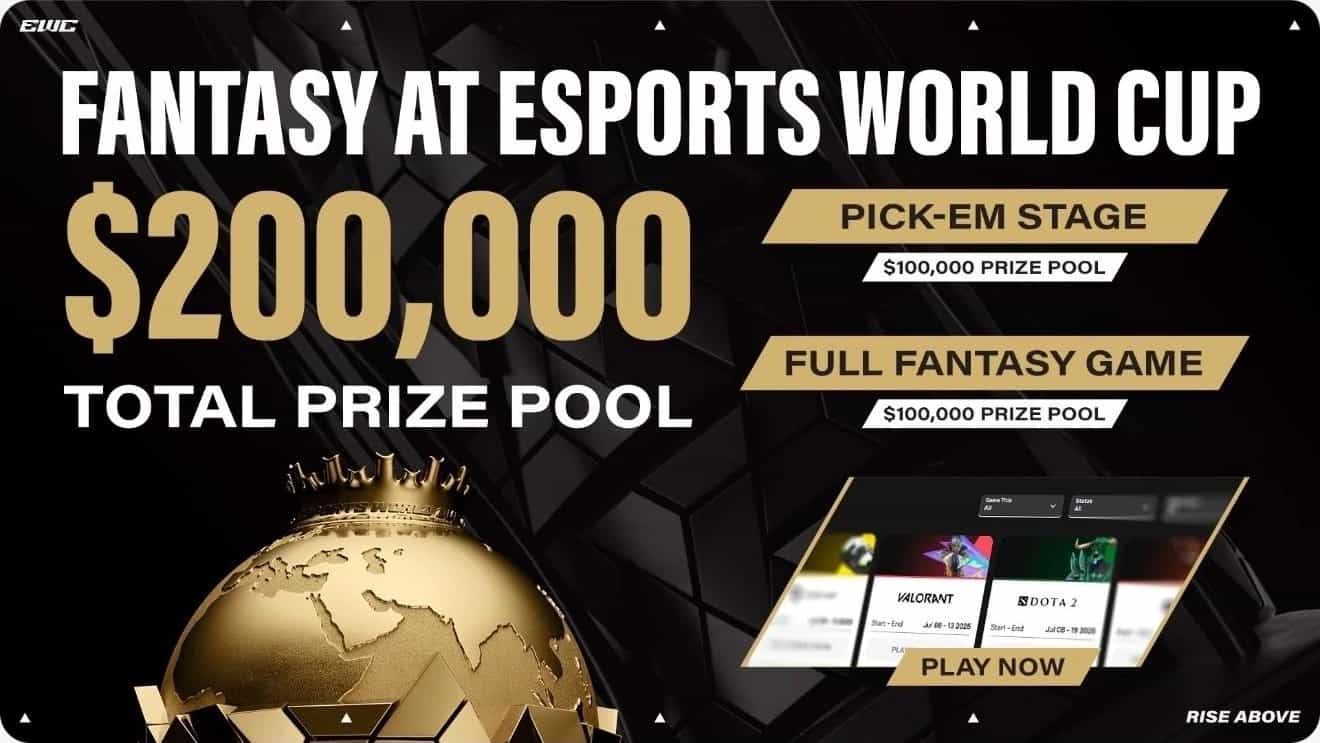 Esports World Cup Fantasy Game Lets You Fight for a Share of $200,000
