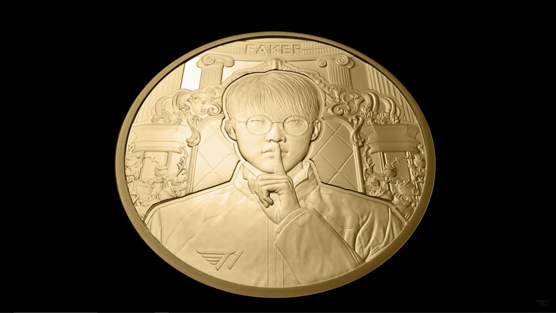commemorative Faker gold medal