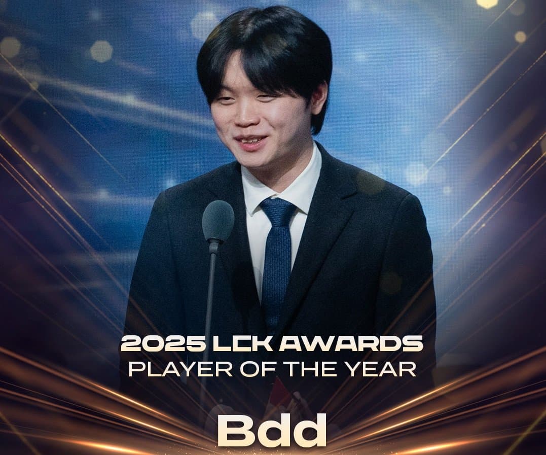 KT Bdd wins Player of the Year at the LCK Awards 2025